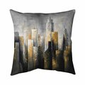 Begin Home Decor 26 x 26 in. Abstract Skyline-Double Sided Print Indoor Pillow 5541-2626-CI276-1